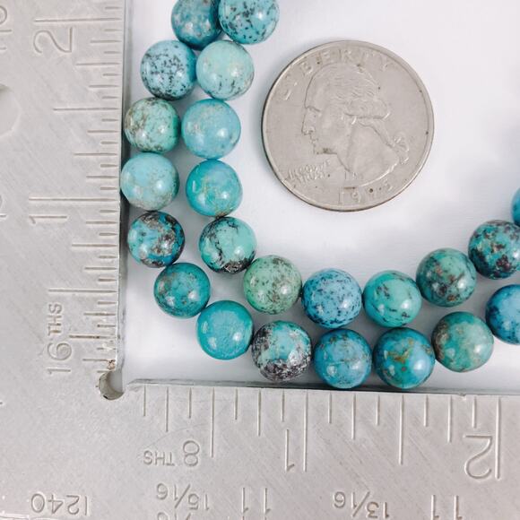 Signed Jay King DTR Sterling Silver Turquoise Gemstone Beaded 20" Necklace VTG - Picture 10 of 10